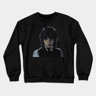 Wednesday Addams Desing Crewneck Sweatshirt